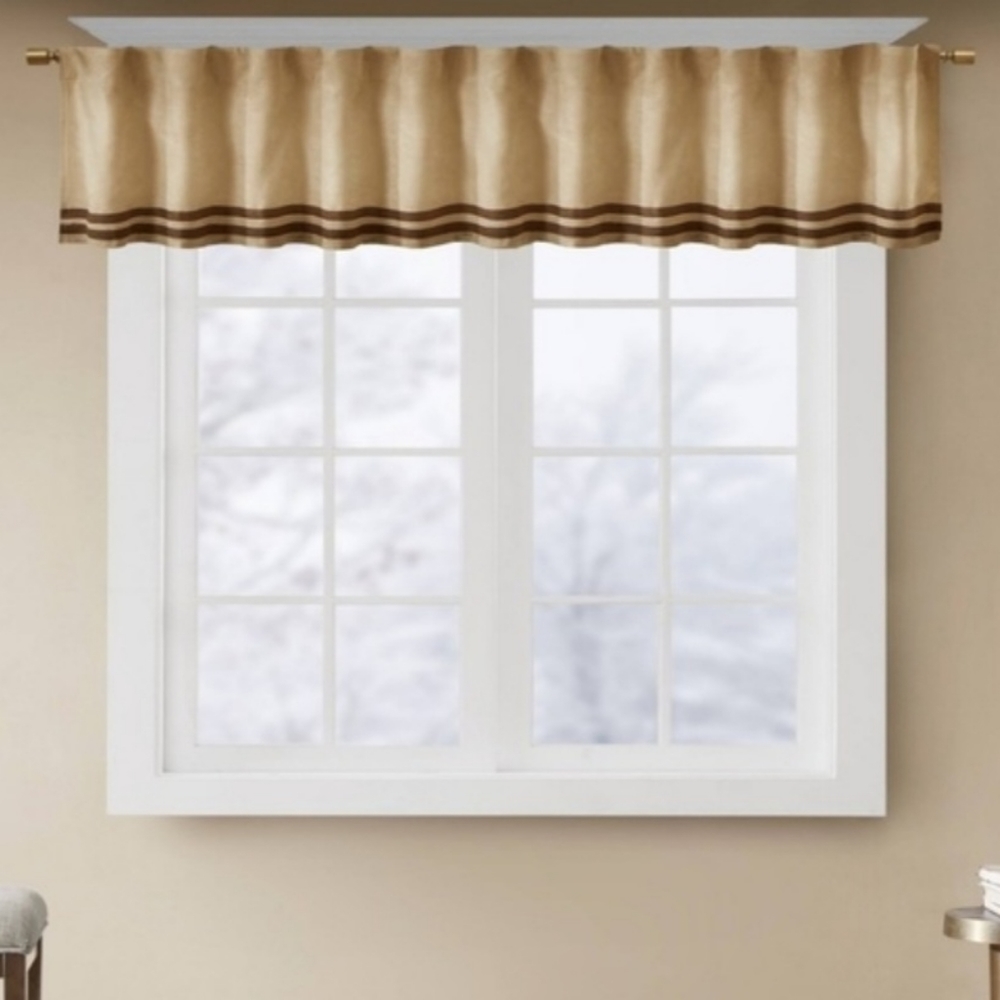 🆕️ Madison Park Microsuede Striped Window Valance